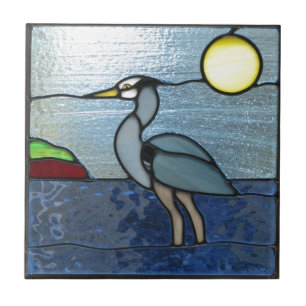 Azulejo De Cerámica Garza del azul de PEI