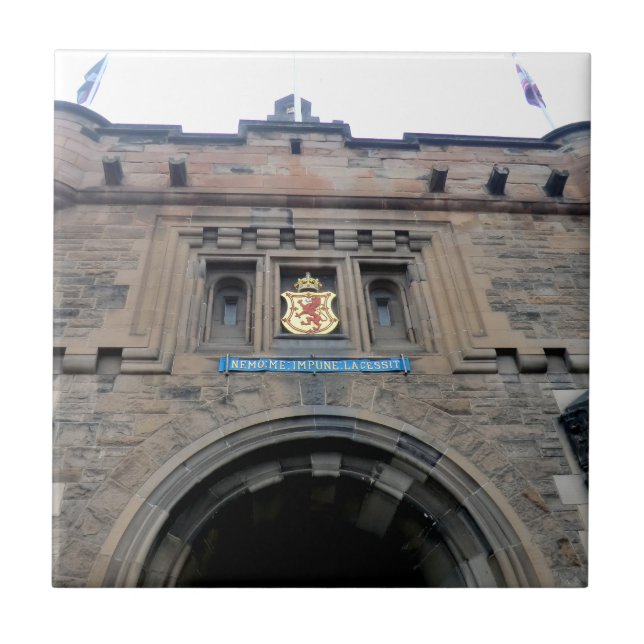 Azulejo De Cerámica Gatehouse del castillo de Edimburgo (Frente)