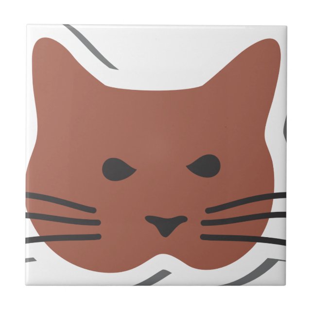 Azulejo De Cerámica Gato 2 (Frente)