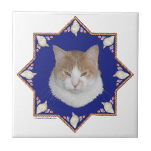 Azulejo De Cerámica Gato Alfie Náutico