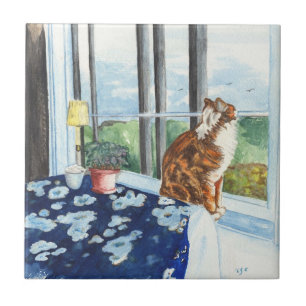 Azulejo De Cerámica Gato de Scandia