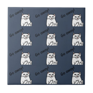Azulejo De Cerámica Gato travieso