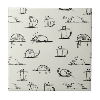 Azulejo De Cerámica Gatos incompletos