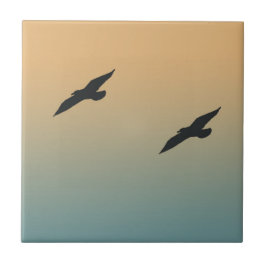 Azulejo De Cerámica Gaviotas