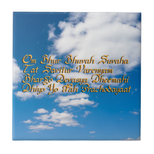 Azulejo De Cerámica Gayatri mantra