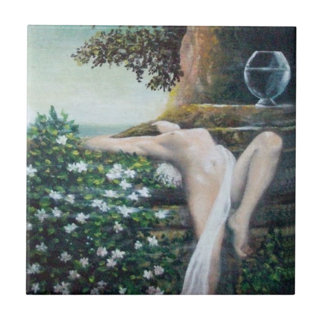 AZULEJO DE CERÁMICA GEA, MIRTEL Y AGUA (Frente)