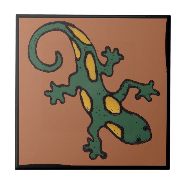 Azulejo De Cerámica Gecko Tile mexicano (Frente)