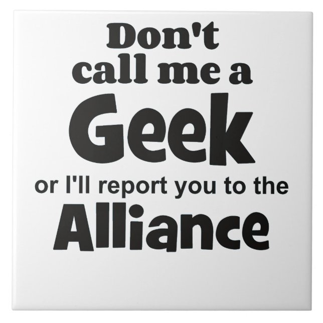 Azulejo De Cerámica Geek Alliance bf (Frente)