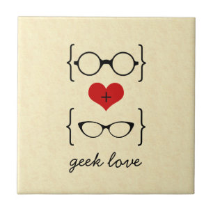 Azulejo De Cerámica Geeky Glasses Tile