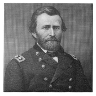 Azulejo De Cerámica General Ulises Simpson Grant, grabado después de