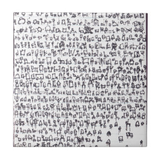 Azulejo De Cerámica Genoma 001 del robot