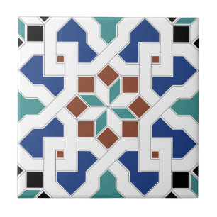 Azulejo De Cerámica Geometric Pattern - Oriental diseño Pt.4