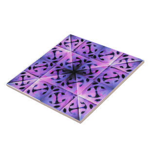 Azulejo de cerámica geométrica abstracta Fragmento