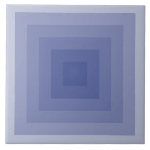 Azulejo De Cerámica Geométrico de Blueish Purple Square