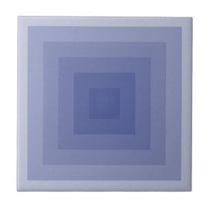 Azulejo De Cerámica Geométrico de Blueish Purple Square