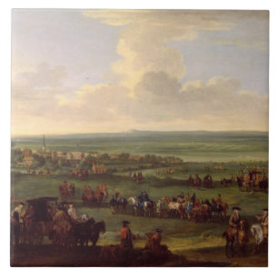 Azulejo De Cerámica George I (1660-1727) en Newmarket, 4to 5 de