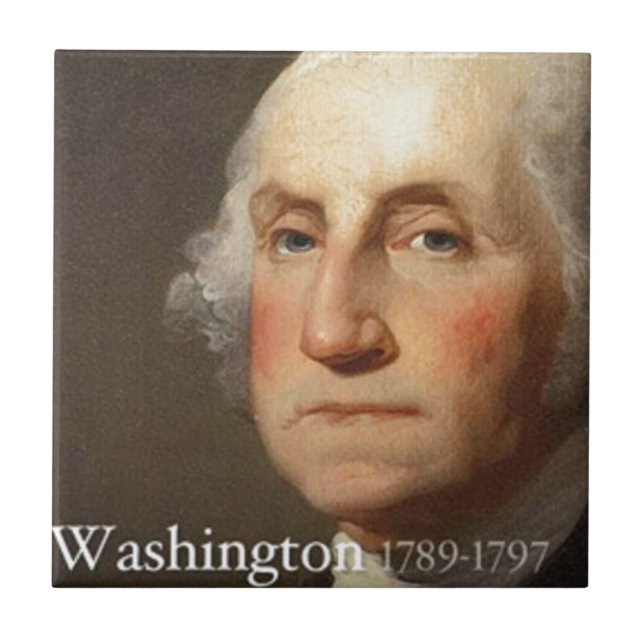 Azulejo De Cerámica George Washington (Frente)