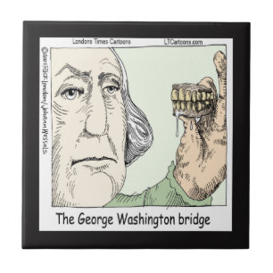 Azulejo De Cerámica George Washington Bridge Funny Ceramic Tile