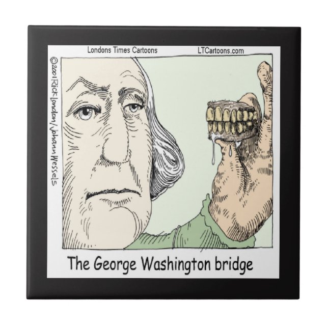 Azulejo De Cerámica George Washington Bridge Funny Ceramic Tile (Frente)