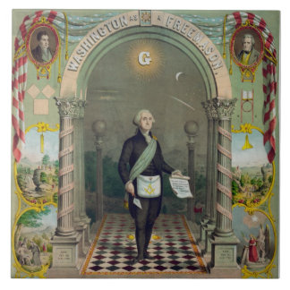 Azulejo De Cerámica George Washington, el albañil