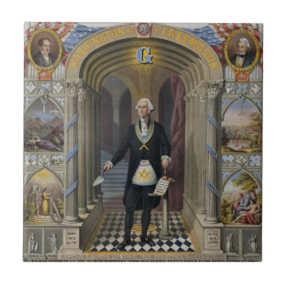 Azulejo De Cerámica George Washington, el albañil II