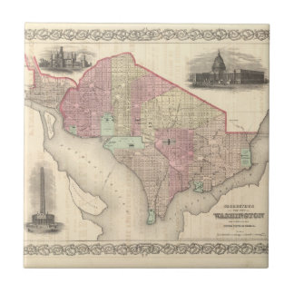 Azulejo De Cerámica Georgetown y la ciudad de Washington