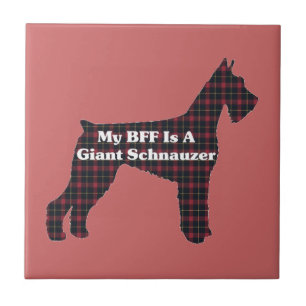 Azulejo De Cerámica Giant Schnauzer BFF