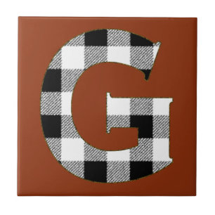 Azulejo De Cerámica Gingham Check G