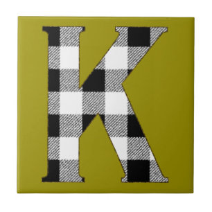 Azulejo De Cerámica Gingham Check K