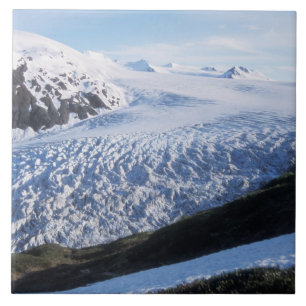 Azulejo De Cerámica Glaciar Exit en el Parque Nacional Kenai Fjords,