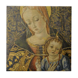 AZULEJO DE CERÁMICA GLORIA A JESÚS Y MARÍA