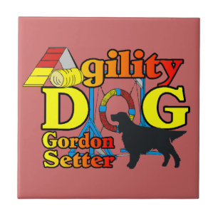 Azulejo De Cerámica Gordon Setter Agility