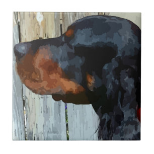 Azulejo De Cerámica Gordon Setter Ceramic Tile
