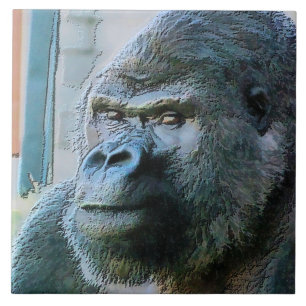 AZULEJO DE CERÁMICA GORILLAS