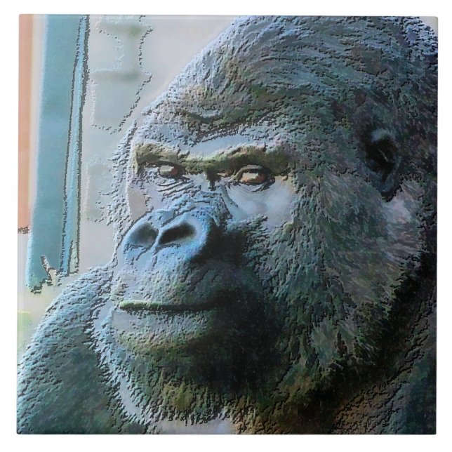AZULEJO DE CERÁMICA GORILLAS (Frente)
