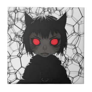 Azulejo de cerámica gótica de anime de fantasía os