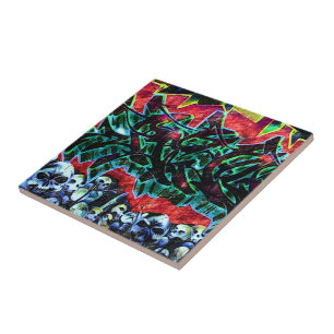 Azulejo De Cerámica Graffiti de 5 Pointz en Nueva York