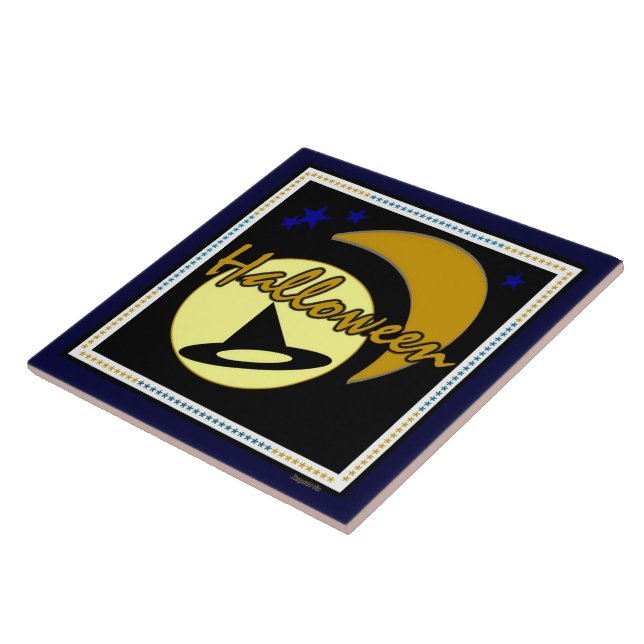 Azulejo De Cerámica Gráficos de Halloween (Lado)