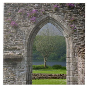 Azulejo De Cerámica Gran Bretaña, Reino Unido, Escocia. Ruinas