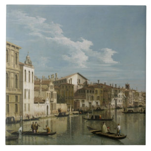 Azulejo De Cerámica Gran Canal de Palazzo Flangini a Palazzo Bembo