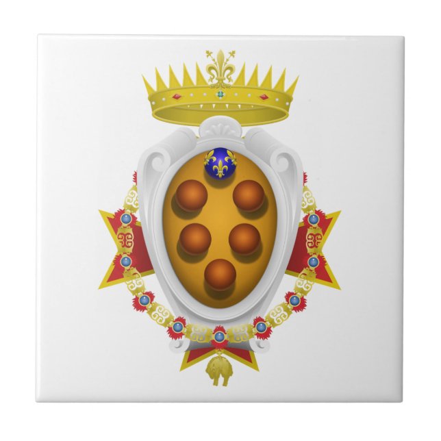 Azulejo De Cerámica Gran Ducado de la Toscana (Frente)