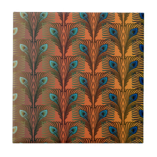 Azulejo De Cerámica Gran Gatsby Feathers diseño de estilo deco