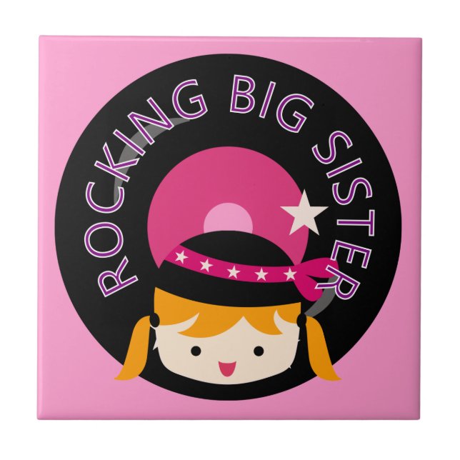 Azulejo De Cerámica Gran Hermana de Rocking Blond (Frente)