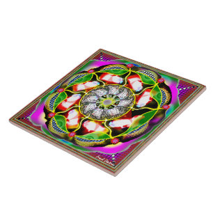 Azulejo De Cerámica Gran mosaico de fotos de cerámica (6" X 6")