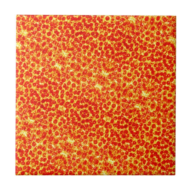 Azulejo De Cerámica Gran patrón de pizza (Frente)