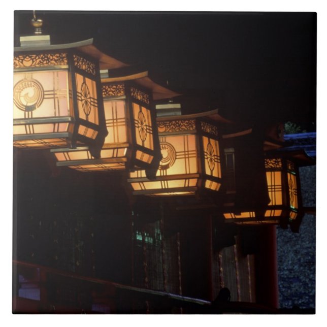 Azulejo De Cerámica Gran Santuario Inari, Fushimi, Kyoto, Japón (Frente)
