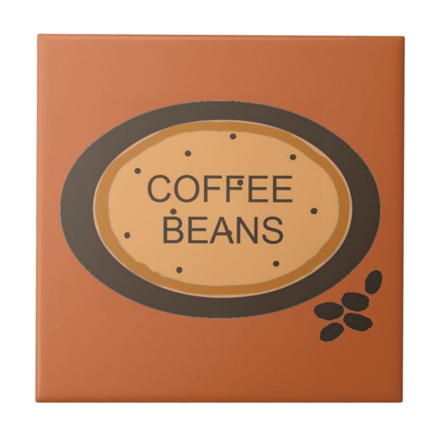 Azulejo De Cerámica Grano de Café (Frente)
