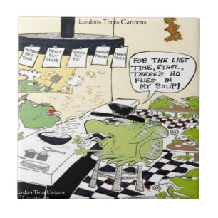 Azulejo De Cerámica Greasy Spoon For Frogs Graciosos Regalos Y Tarjeta
