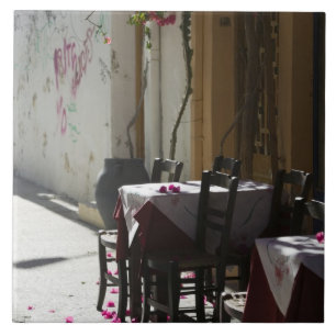 Azulejo De Cerámica GRECIA, CRETE, Provincia de Rethymno, Rethymno: Vi