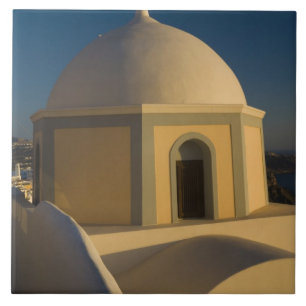 Azulejo De Cerámica Grecia e isla griega de Santorini ciudad de 2